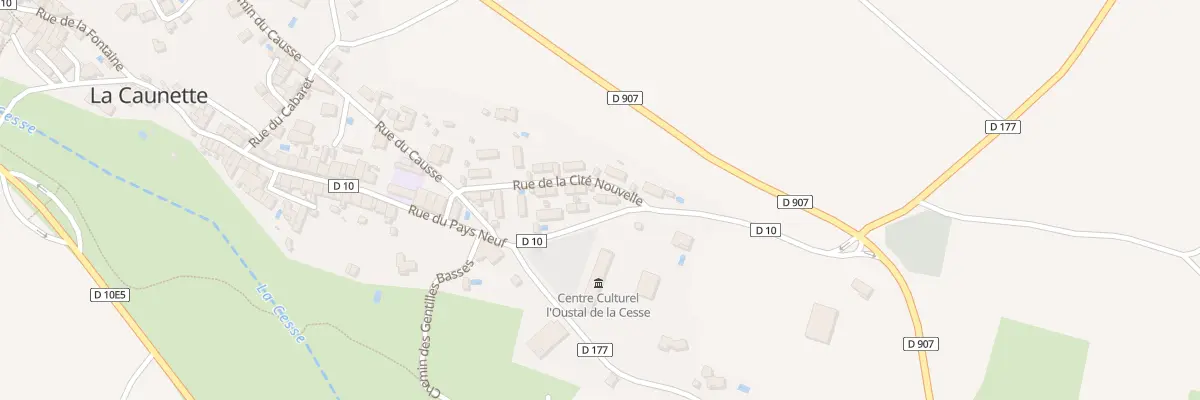Plan du 5106 Le Village à La Caunette