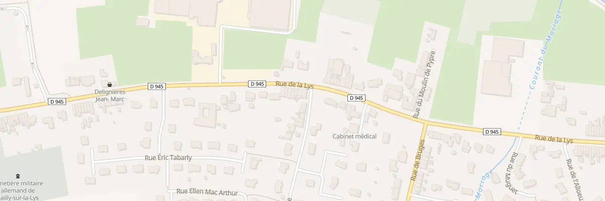 Plan du 2290 Rue de la Lys à Sailly-sur-la-Lys