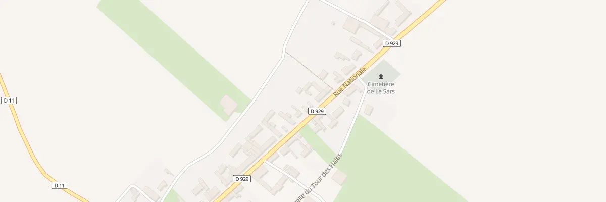 Plan du 13 Rue Nationale au Sars