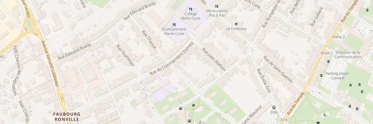 Plan du 101 Rue du Cdt Dumetz à Arras