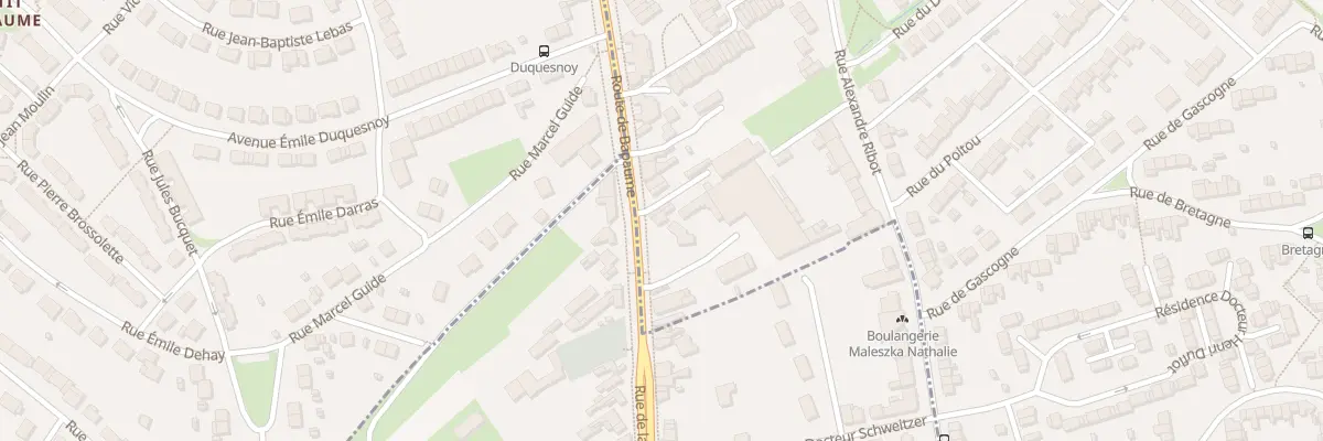 Plan du 291 Rte de Bapaume à Arras