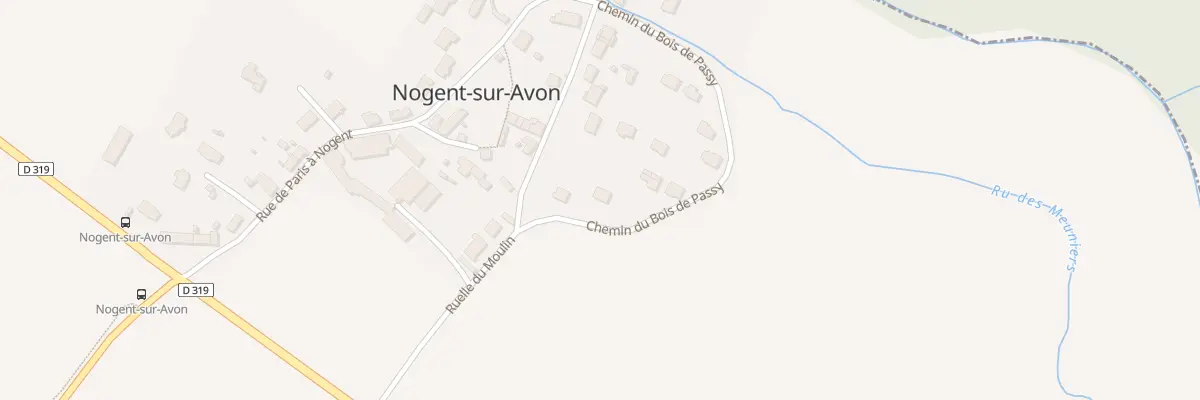Plan du 13B Che du Bois de Passy à Yèbles