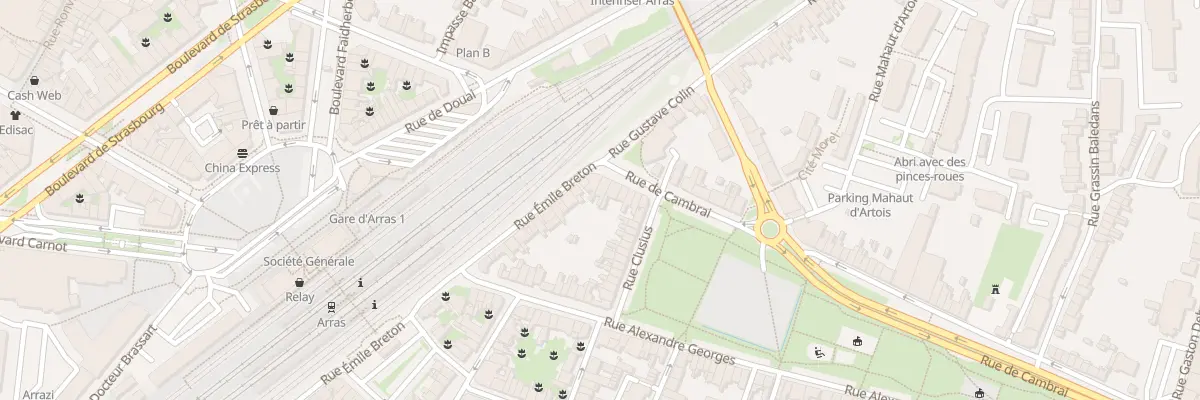 Plan du 2 Rue de Cambrai à Arras