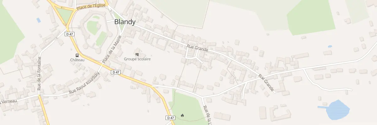 Plan du 28 Rue Grande à Blandy