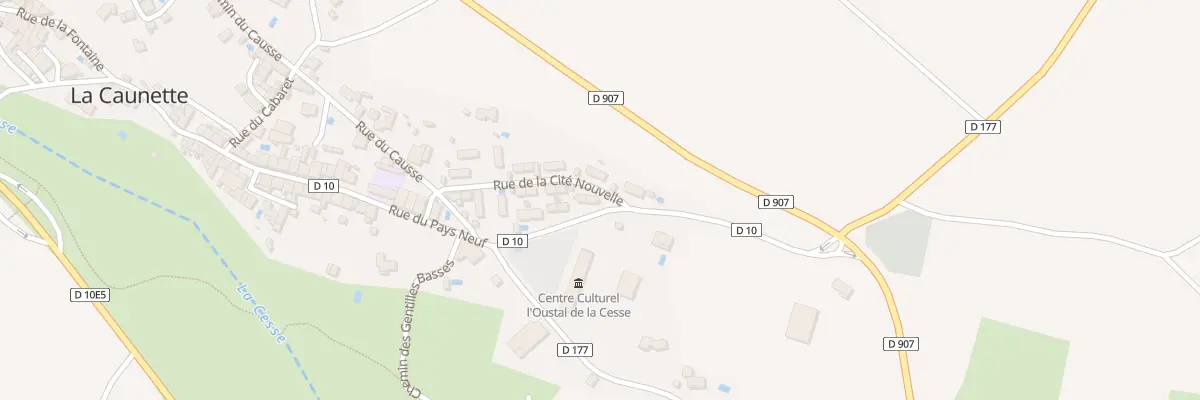 Plan du 14 Rue des Gentilles Hautes à La Caunette