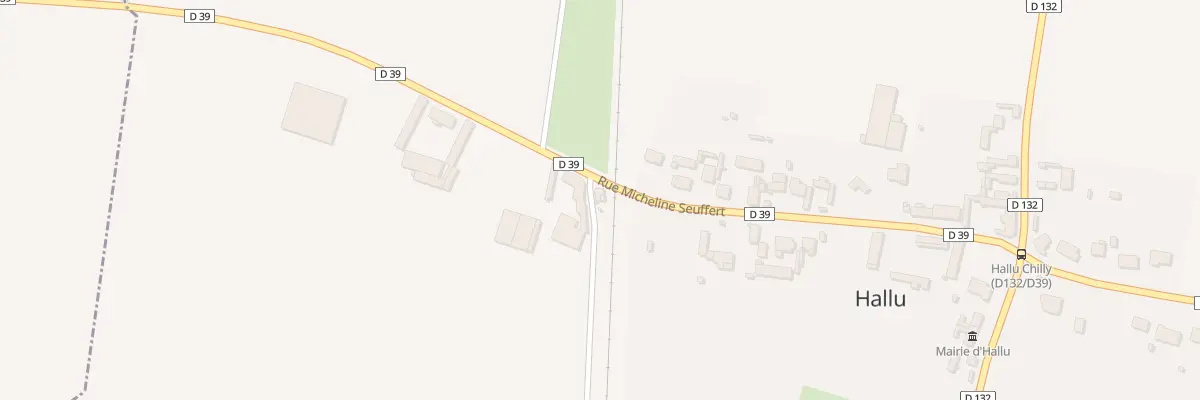 Plan du 5007 Le Village à Hallu