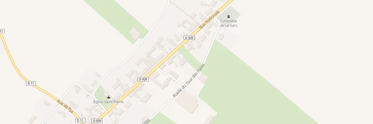 Plan du 8 Rue Nationale au Sars