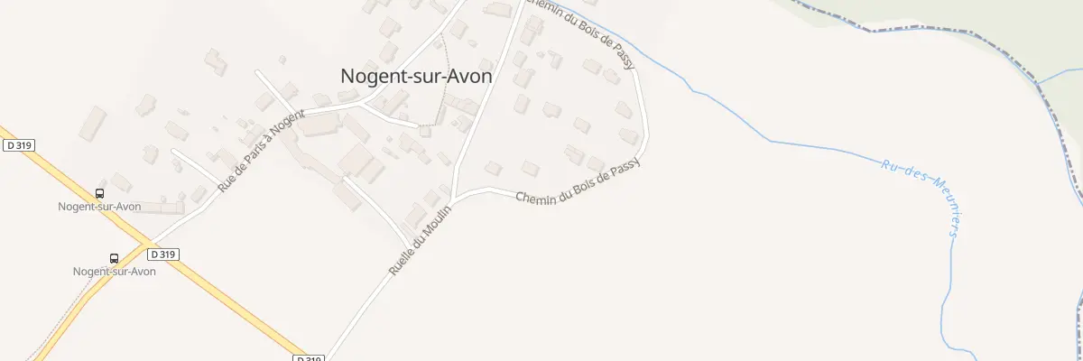 Plan du 13 Che du Bois de Passy à Yèbles