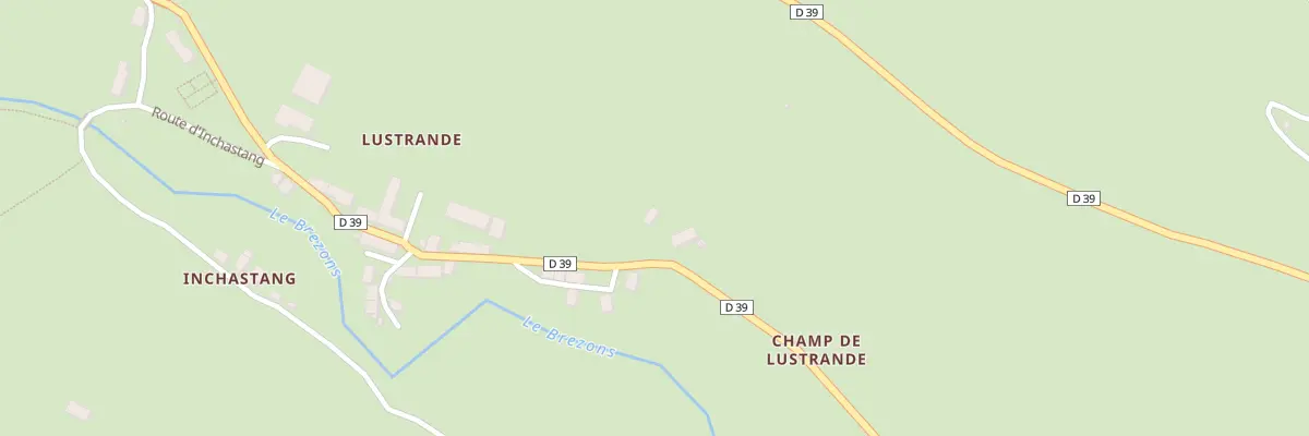 Plan du 74 Lustrande à Brezons