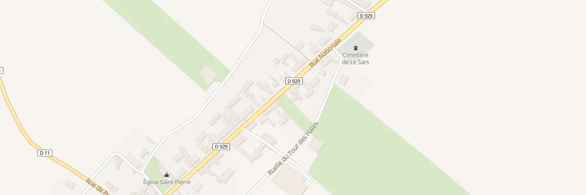 Plan du 6 Rue Nationale au Sars