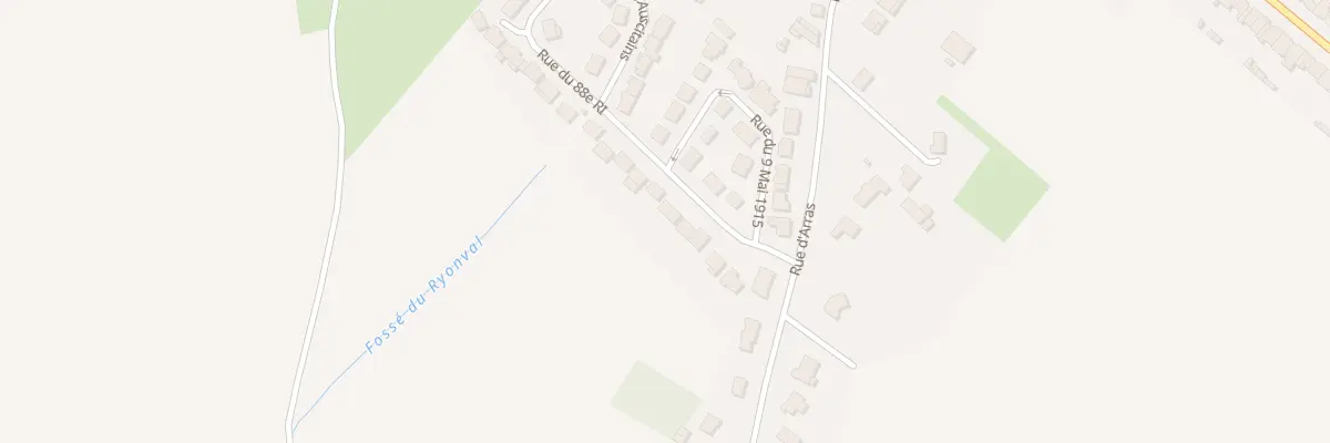 Plan du 9 Rue du 88e Ri à Roclincourt