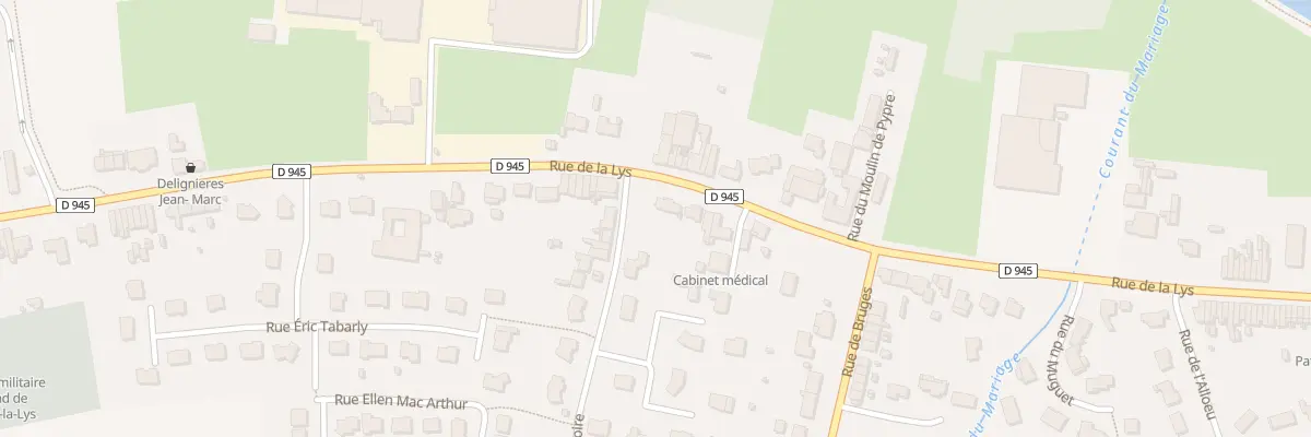 Plan du 2332 Rue de la Lys à Sailly-sur-la-Lys