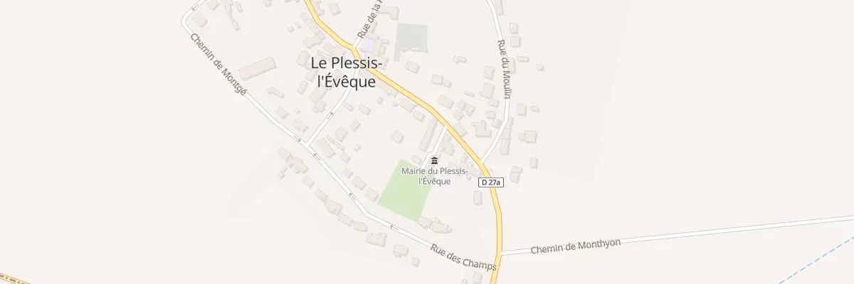 Plan du 13 Rue du Pommeret au Plessis-l’Évêque