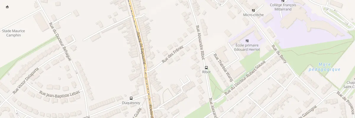 Plan du 7 Rue des Frênes à Arras