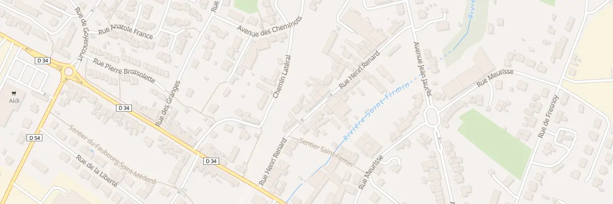 Plan du 5 Rue Henri Renard à Roye