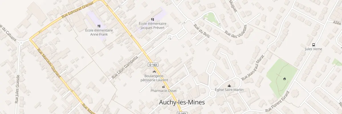 Plan du 124 Rue Ignace Humblot à Auchy-les-Mines