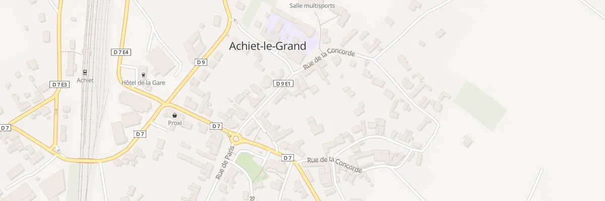 Plan du 13 Rue de la Mairie à Achiet-le-Grand
