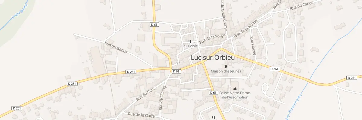 Plan du 2 Rue du Fournil à Luc-sur-Orbieu