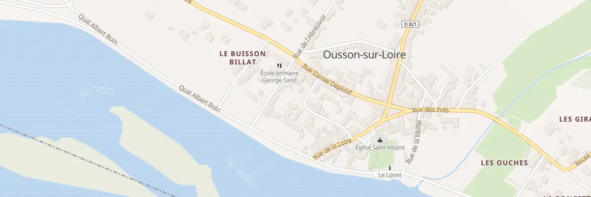 Plan du 9 Rue des Marronniers à Ousson-sur-Loire