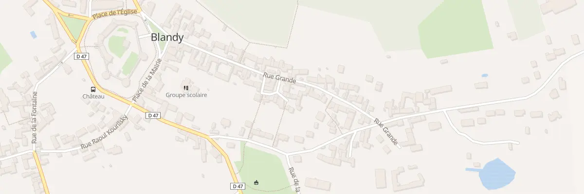 Plan du 36 Rue Grande à Blandy