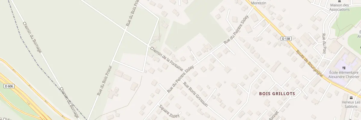 Plan du 17 Rue du Peintre Sisley Veneux à Moret-Loing-et-Orvanne