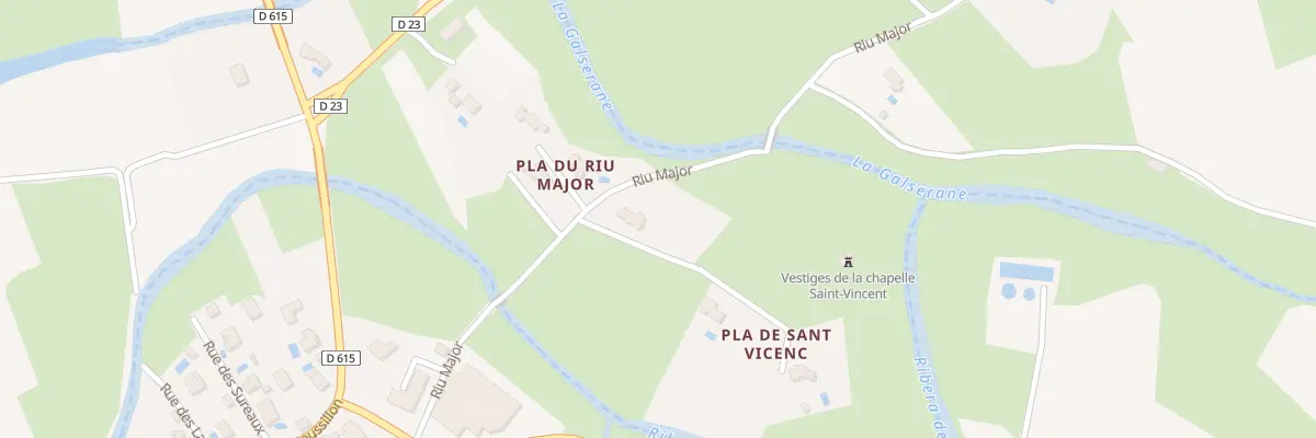 Plan du 1 Imp du Pla Saint Vincent à Fourques