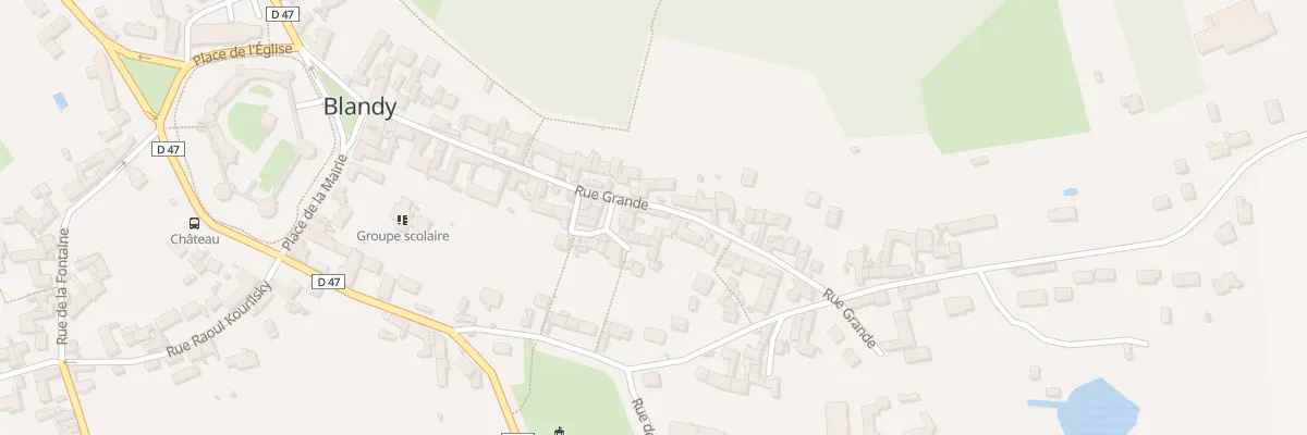 Plan du 42 Rue Grande à Blandy