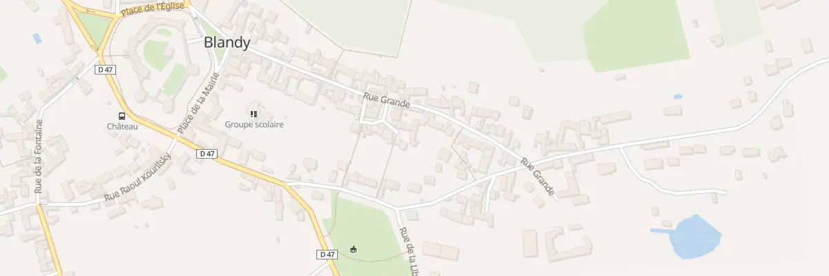 Plan du 34 Rue Grande à Blandy