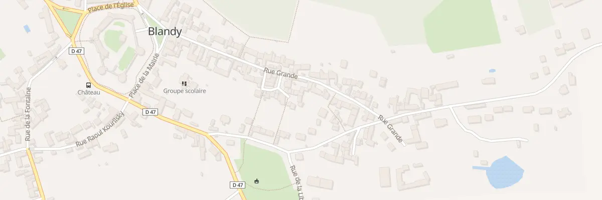 Plan du 34B Rue Grande à Blandy