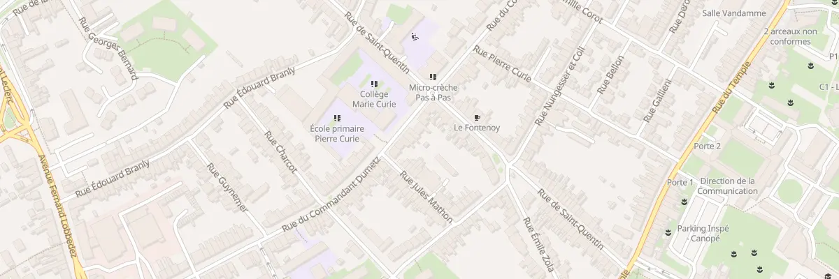 Plan du 77 Rue du Cdt Dumetz à Arras
