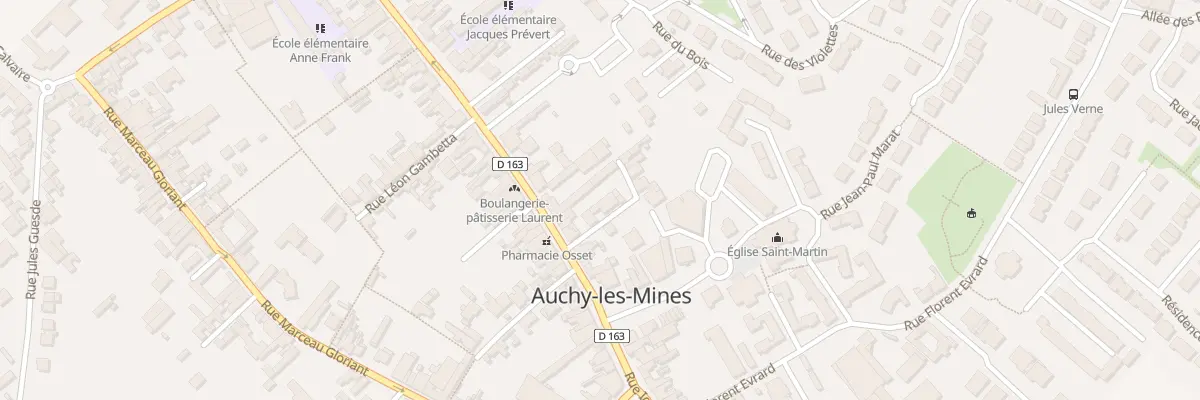 Plan du 134 Rue Ignace Humblot à Auchy-les-Mines