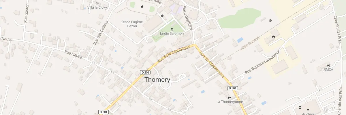 Plan du 3B Rue de la République à Thomery