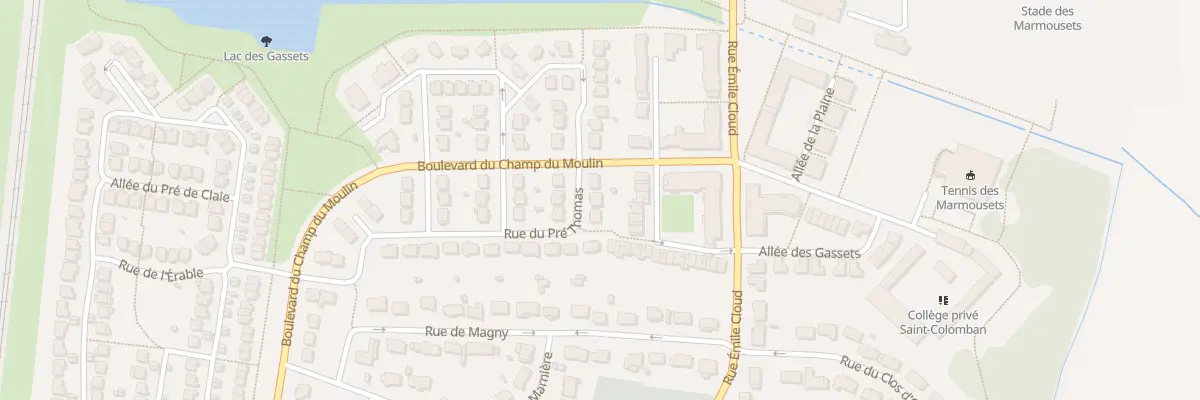 Plan du 29 Rue du Pré Thomas à Serris