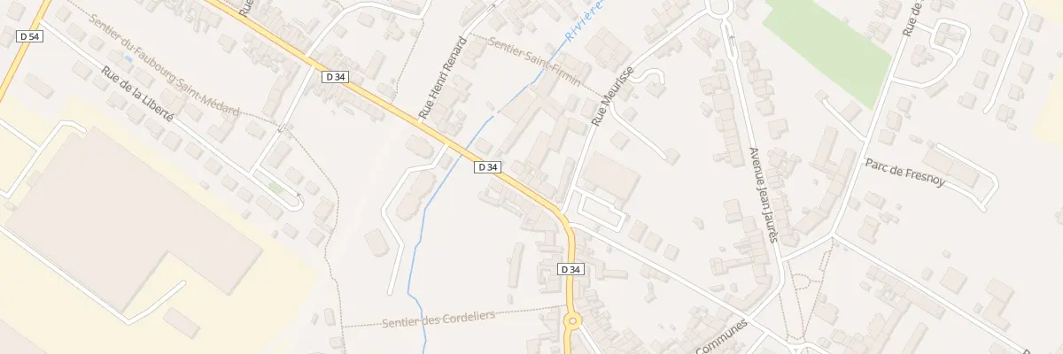 Plan du 8 Rue Saint Médard à Roye