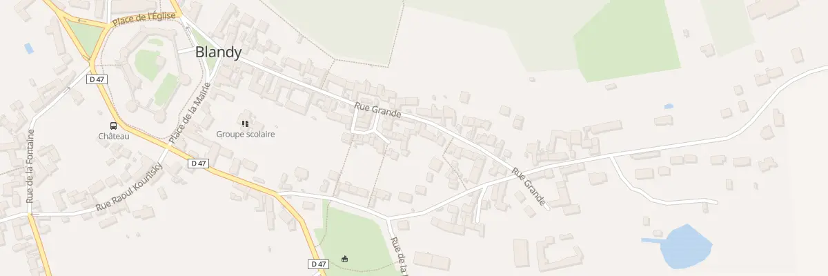 Plan du 44 Rue Grande à Blandy