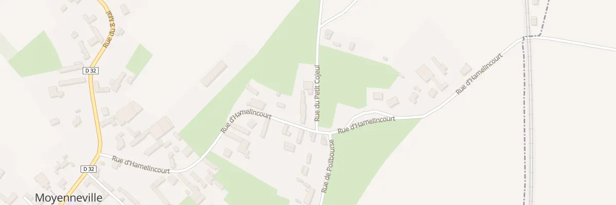 Plan du 20 Rue d’Hamelincourt à Moyenneville