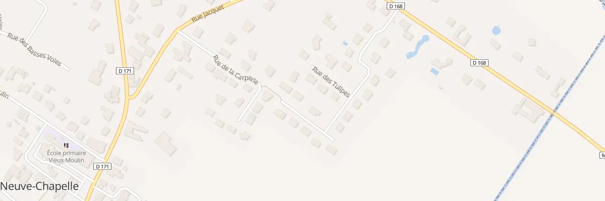 Plan du 12 Rue des Tulipes à Neuve-Chapelle