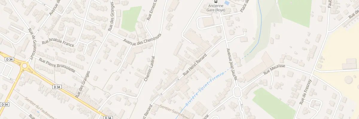 Plan du 13Q Rue Henri Renard à Roye