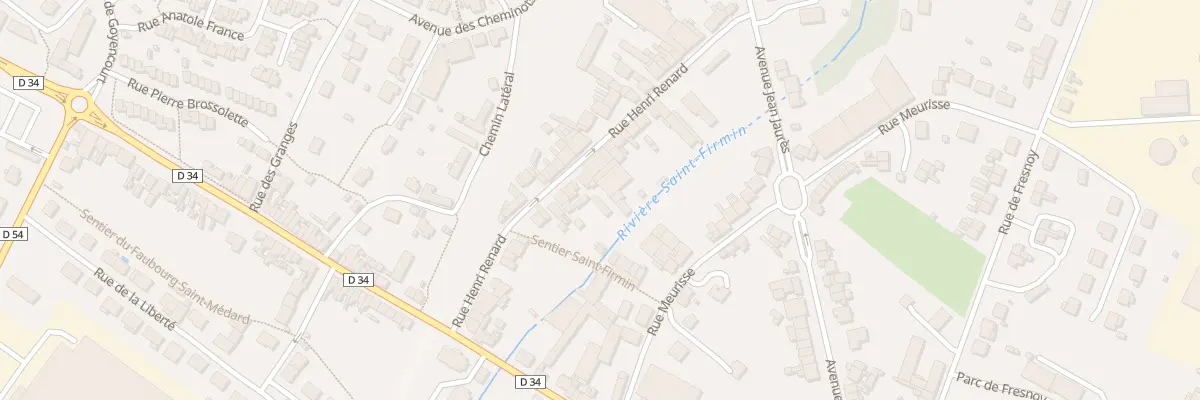 Plan du 18 Rue Henri Renard à Roye