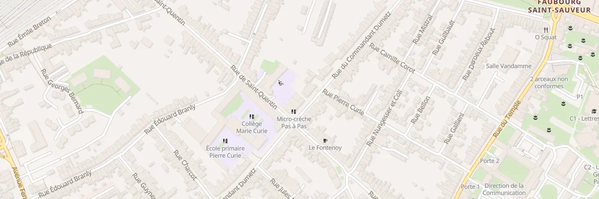 Plan du 56 Rue du Cdt Dumetz à Arras