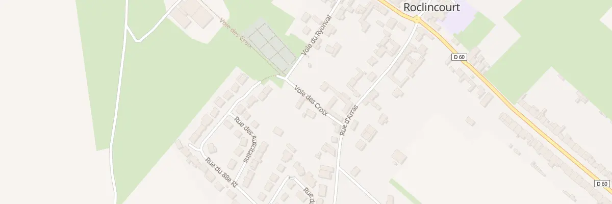 Plan du 2 Voie des Croix à Roclincourt
