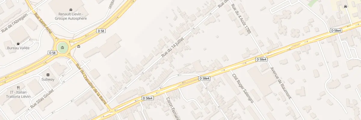 Plan du 33 Rue du 14 Juillet à Liévin