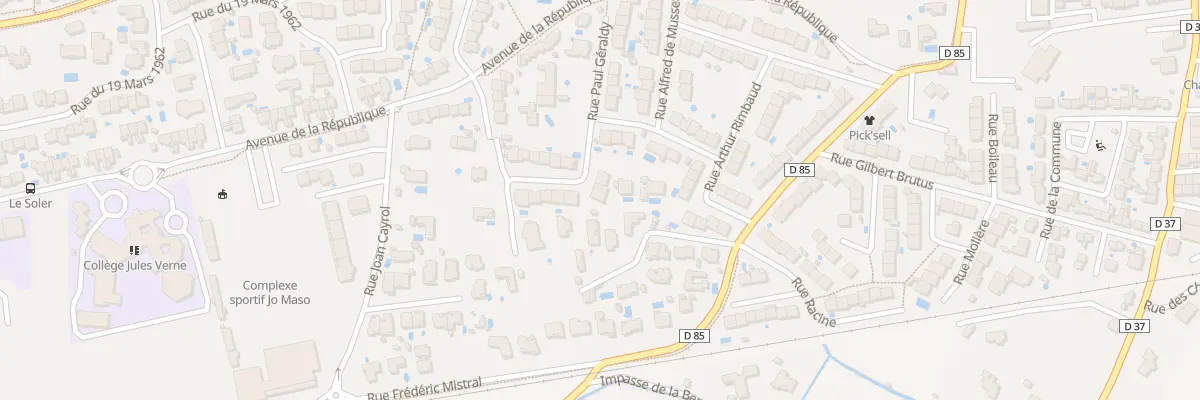 Plan du 23 Rue Paul Géraldy au Soler
