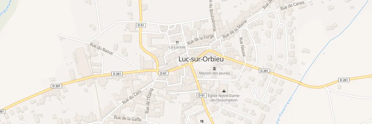 Plan du 7B Gr Grand Rue à Luc-sur-Orbieu