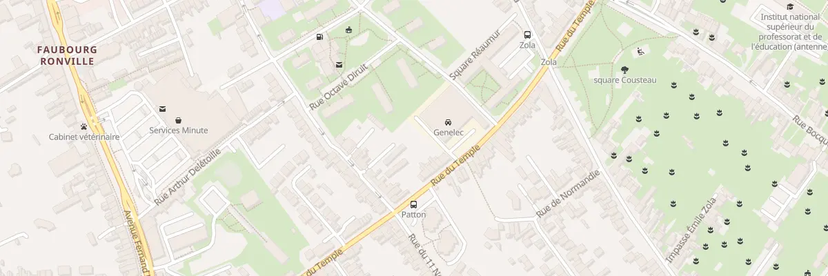 Plan du 126 Rue du Temple à Arras