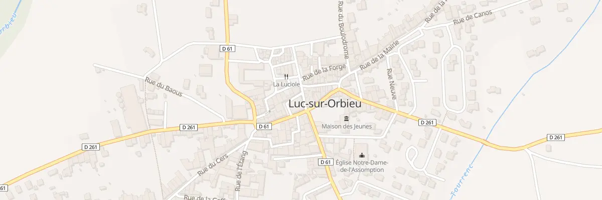 Plan du 3 Rue de la Place à Luc-sur-Orbieu