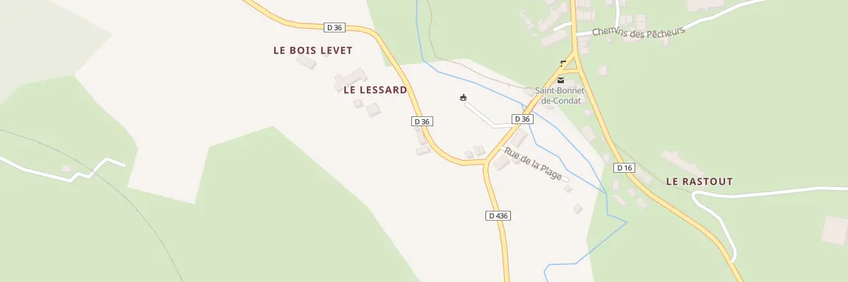 Plan du 5048A Lessard à Saint-Bonnet-de-Condat