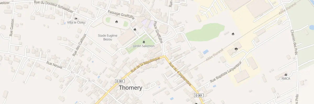 Plan du 2 Rue de la République à Thomery