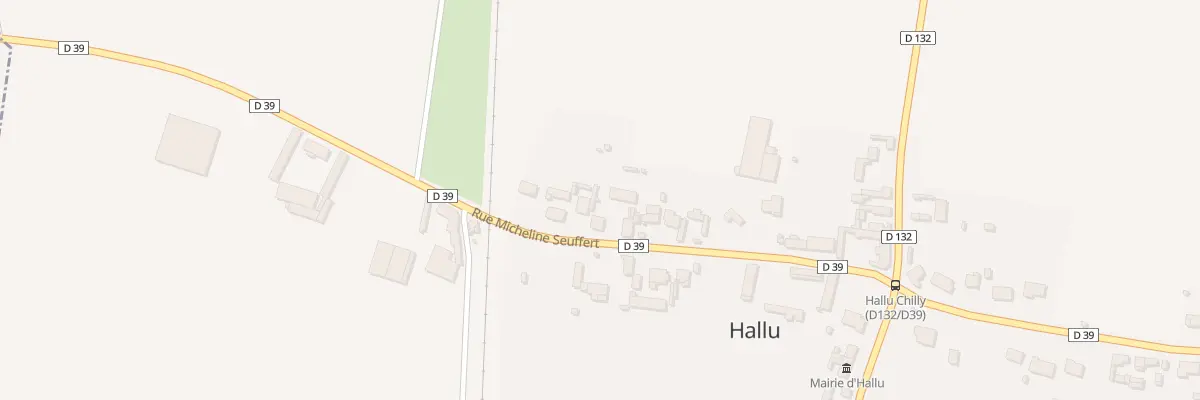Plan du 20 Rue Micheline Seuffert à Hallu