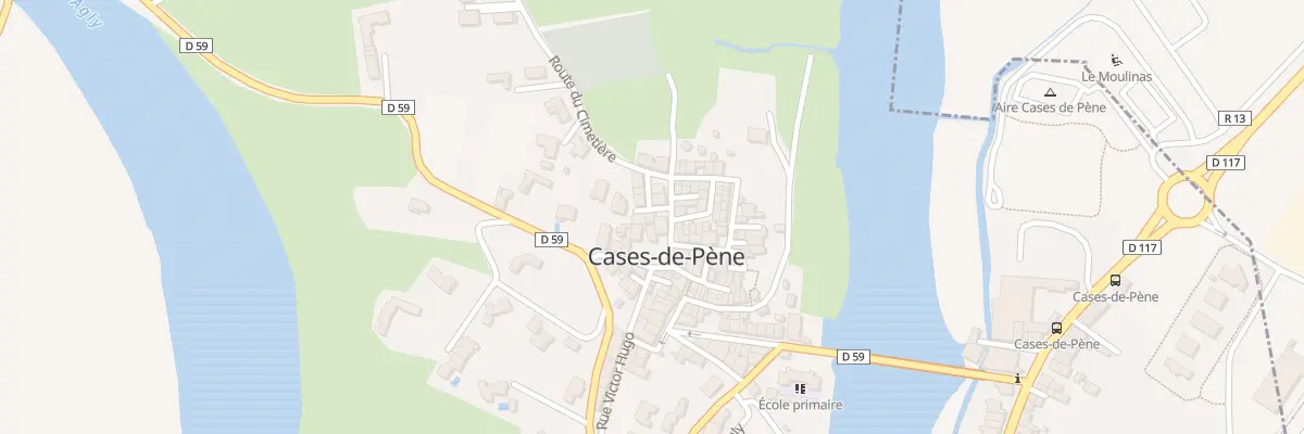 Plan du 7 Rue Rabelais à Cases-de-Pène
